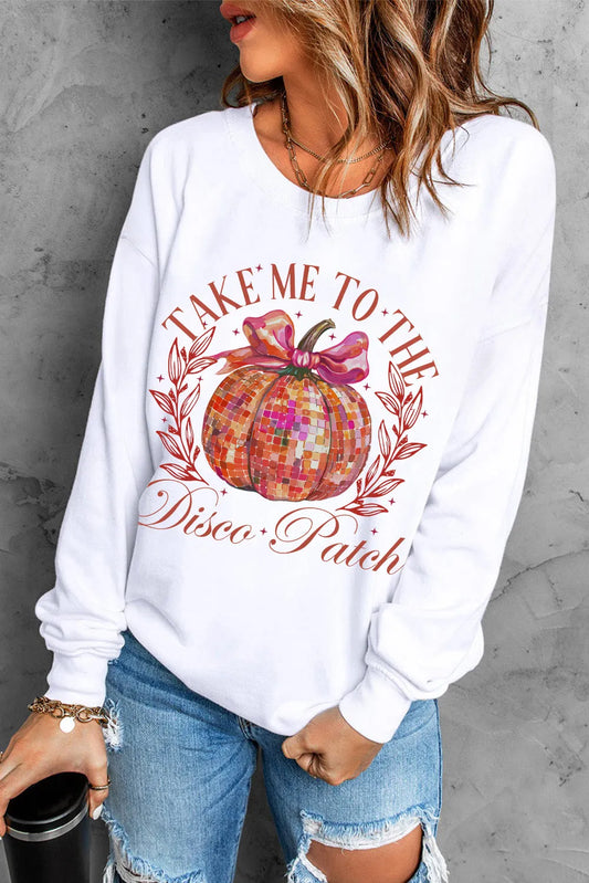 Disco Patch Long Sleeve Sweatshirt