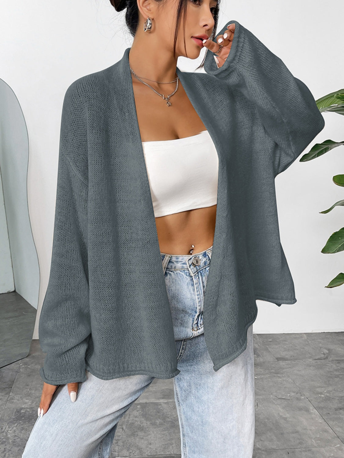 Open Front Cardigan