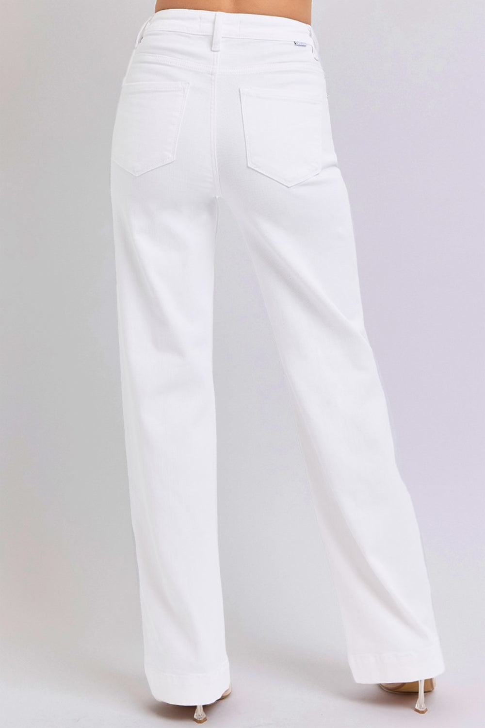 High Waist White Jeans