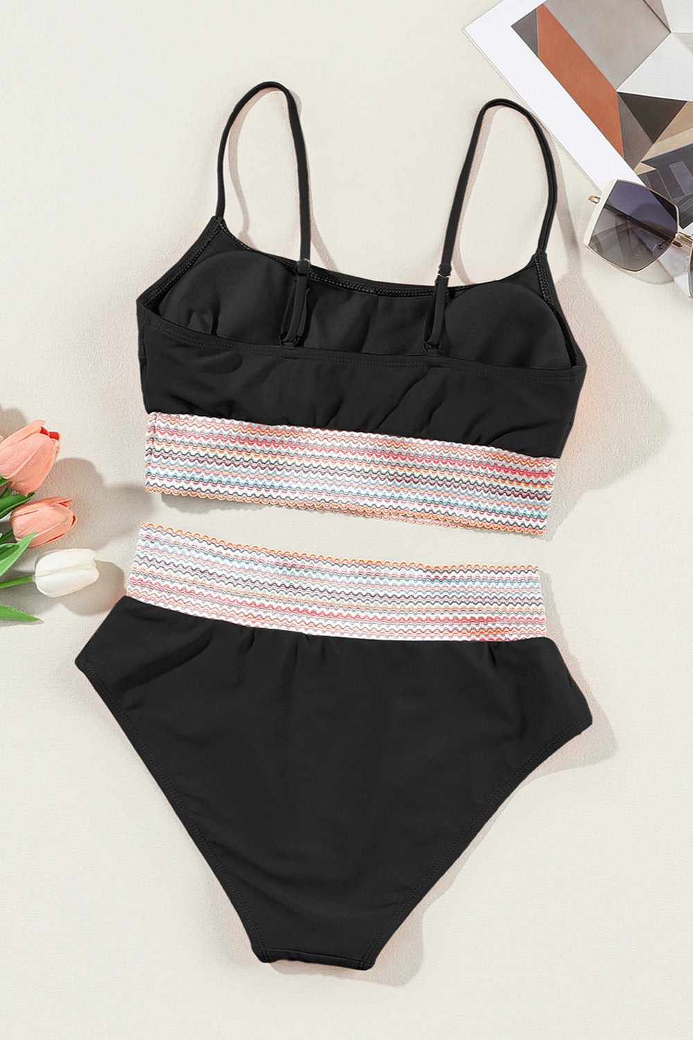 Scoop Neck Spaghetti Strap Two-Piece Swim Set