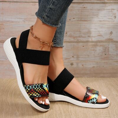 Low Heel Pattern Sandals