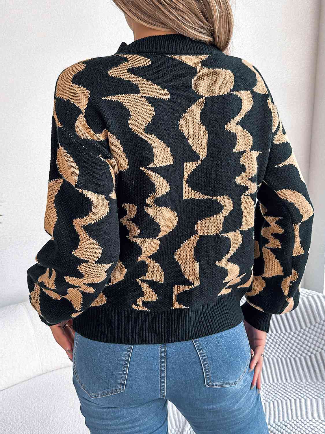 Round Neck Long Sleeve Sweater