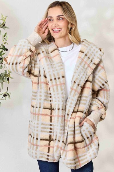 Checked Hooded Jacket