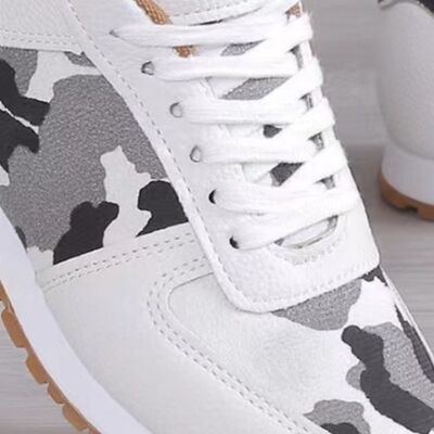 Tied Printed Leather Athletic