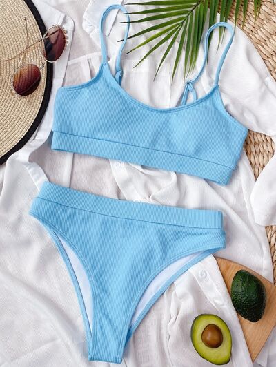 Scoop Neck Two-Piece Swim Set