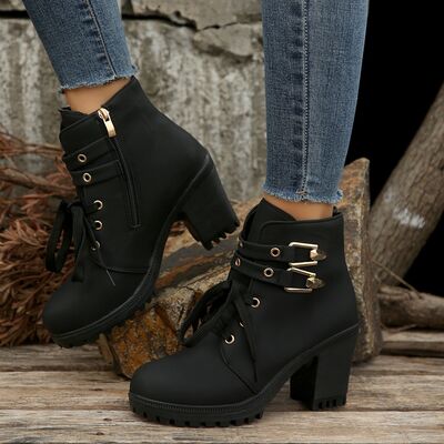 Block Heel Boots