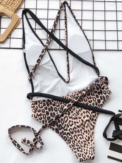 Leopard Plunge One-Piece