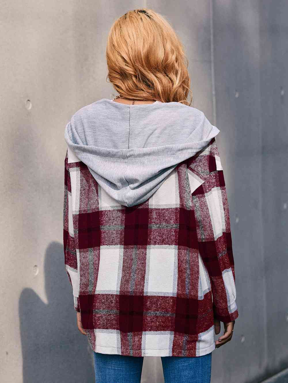 Plaid Hooded Jacket