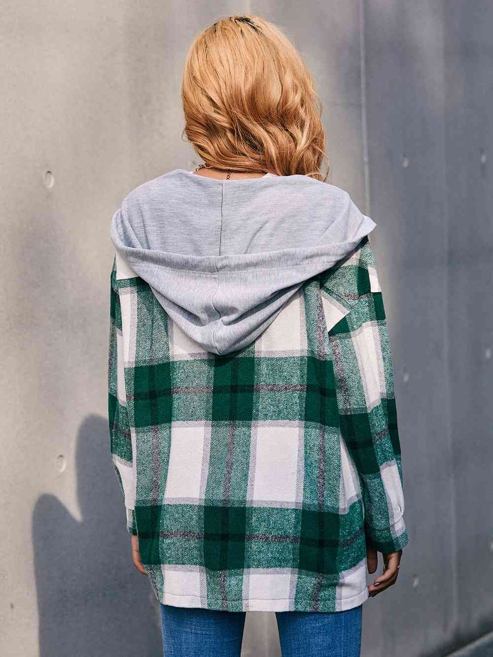 Plaid Hooded Jacket