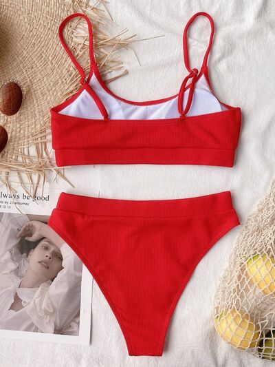 Scoop Neck Two-Piece Swim Set