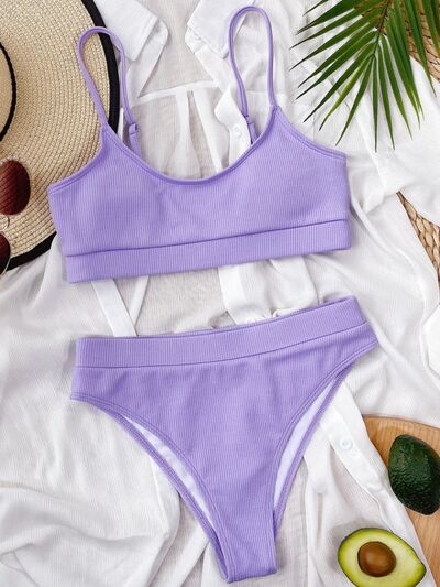 Scoop Neck Two-Piece Swim Set