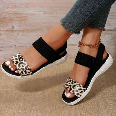 Low Heel Pattern Sandals