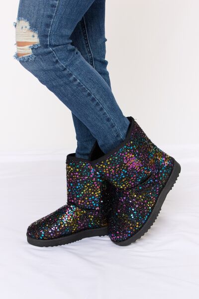 Sequin Thermal Boots