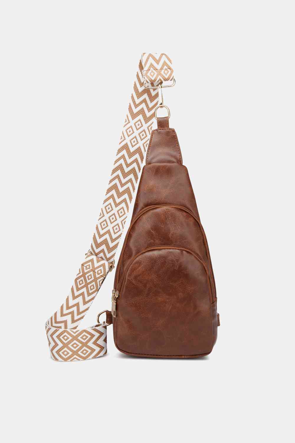 Faux Leather Sling Bag