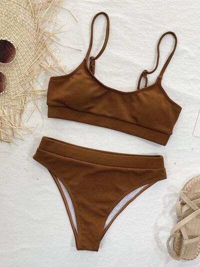 Scoop Neck Two-Piece Swim Set