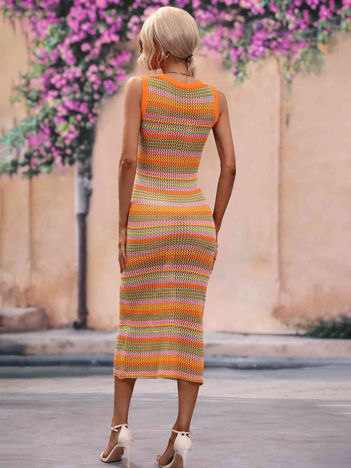 Striped Cover Up Dress