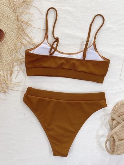 Scoop Neck Two-Piece Swim Set