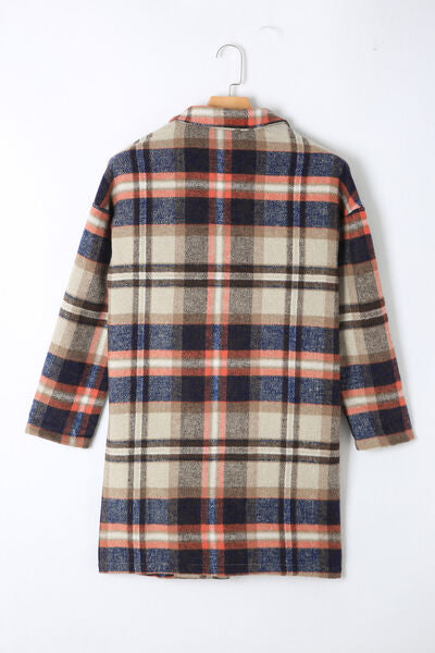 Plaid Longline Jacket