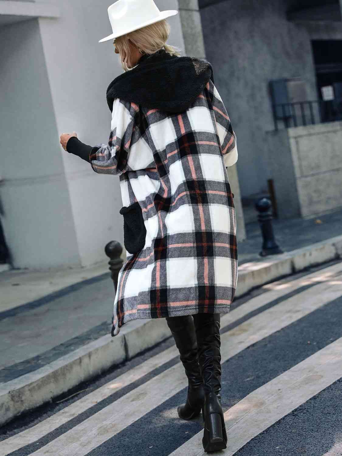 Plaid Hooded Jacket