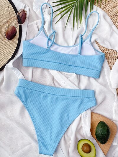 Scoop Neck Two-Piece Swim Set