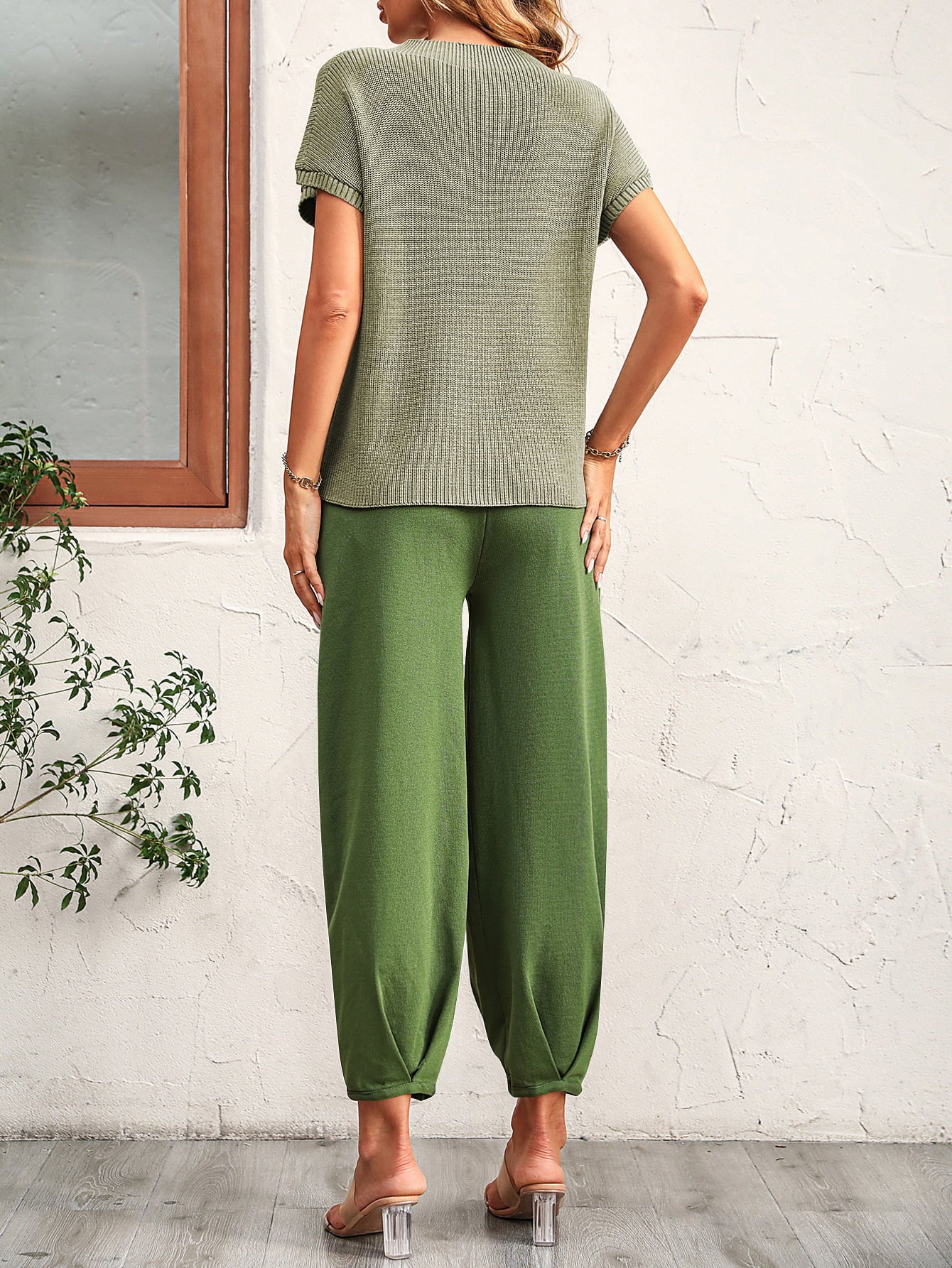 Raglan Sleeve Tee and Long Pants Set