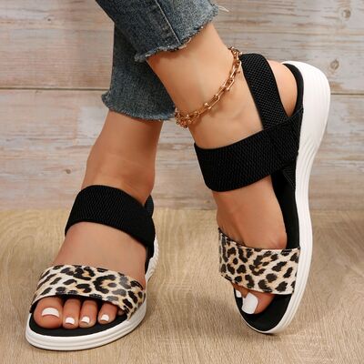 Low Heel Pattern Sandals