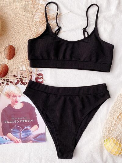 Scoop Neck Two-Piece Swim Set