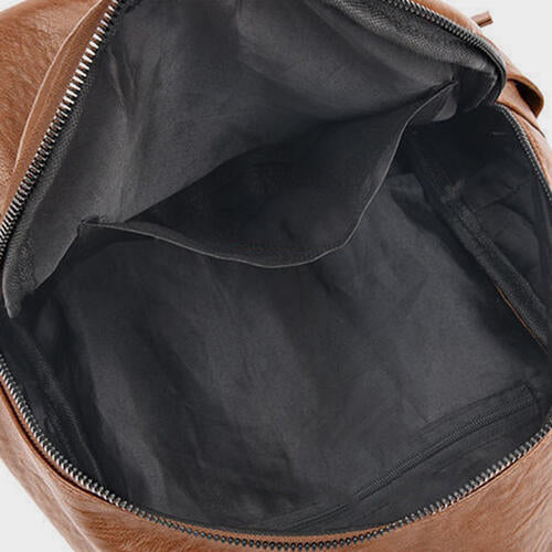 Faux Leather Backpack