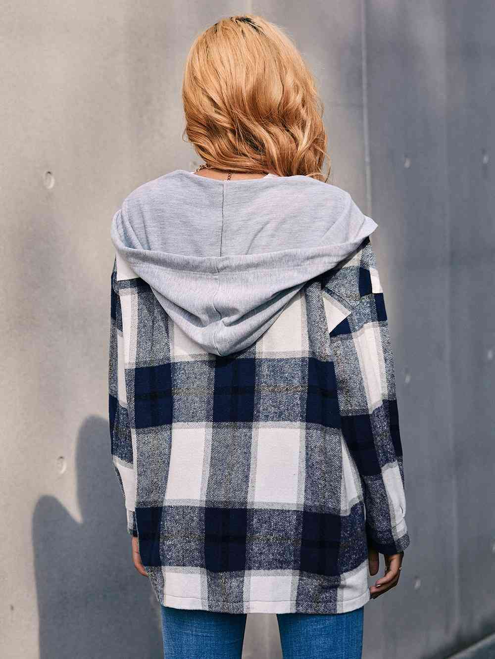 Plaid Hooded Jacket