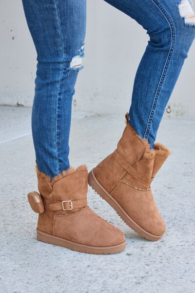 Plush Tan Boots