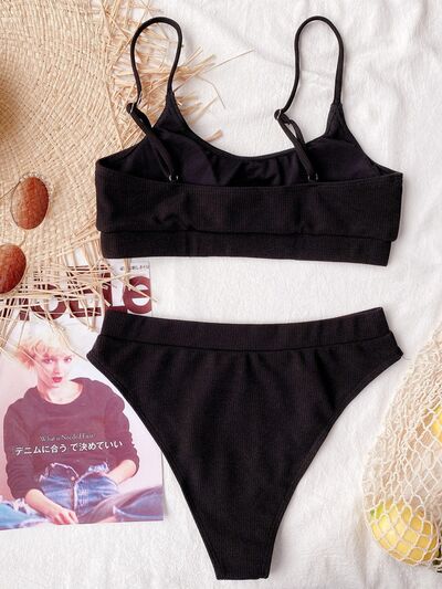 Scoop Neck Two-Piece Swim Set