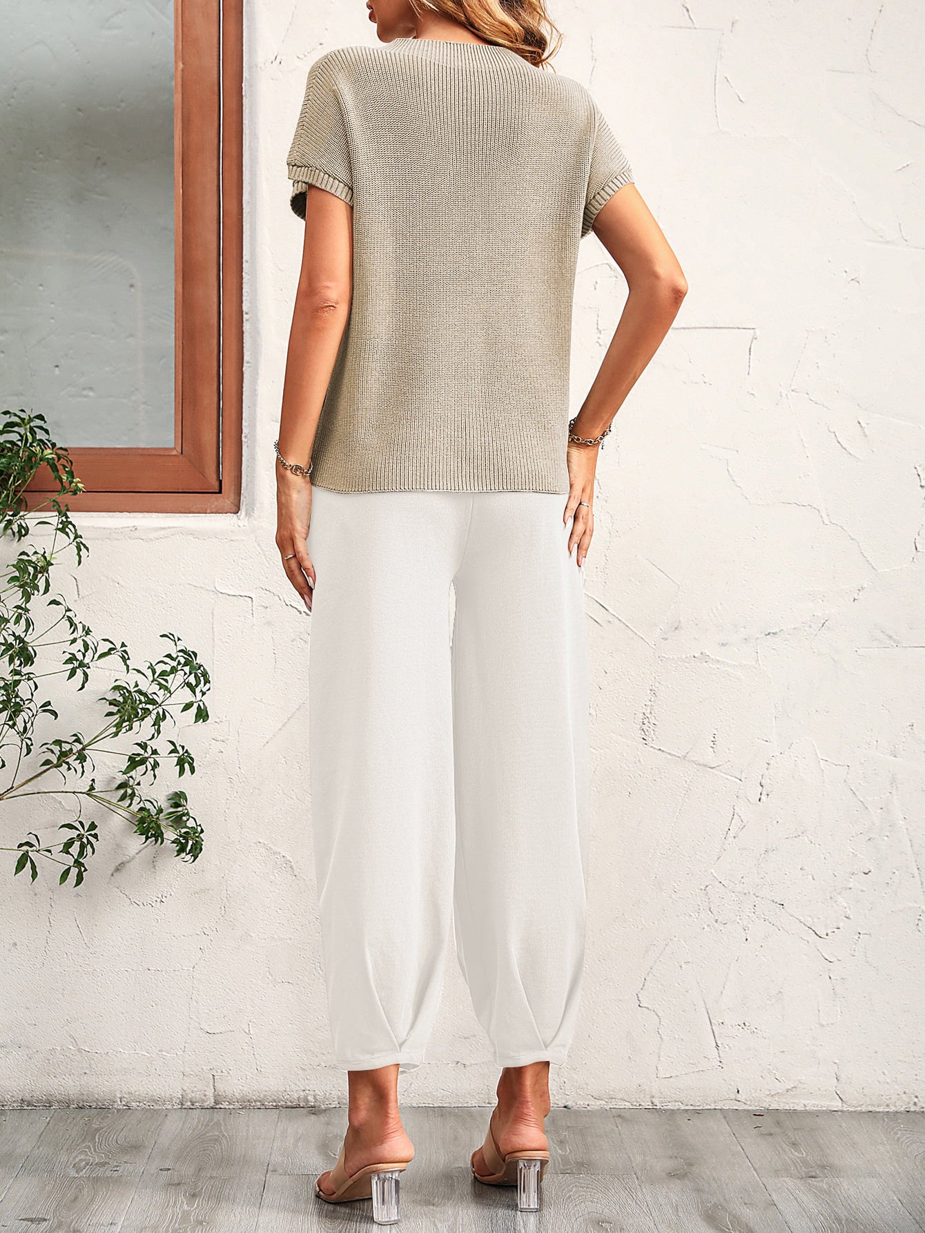 Raglan Sleeve Tee and Long Pants Set