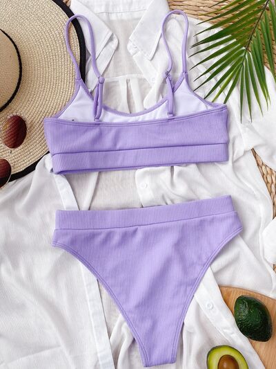 Scoop Neck Two-Piece Swim Set