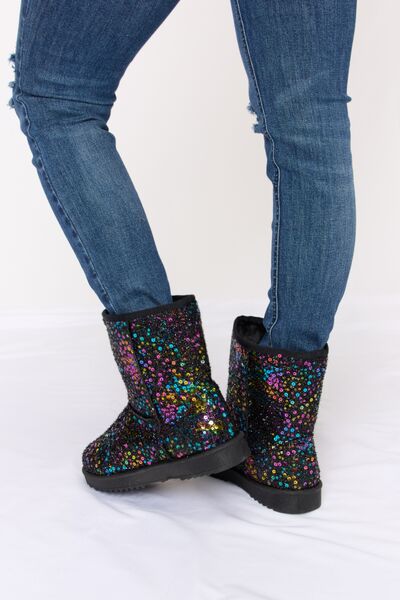 Sequin Thermal Boots