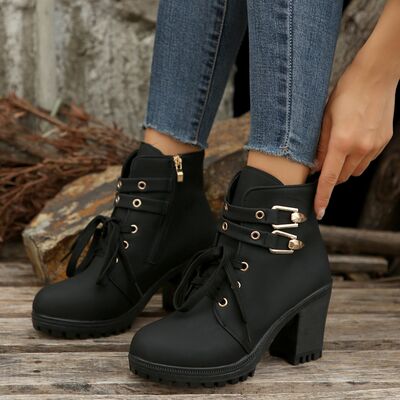 Block Heel Boots