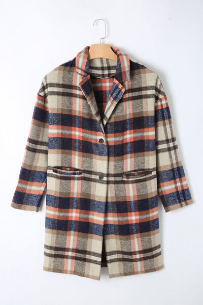 Plaid Longline Jacket