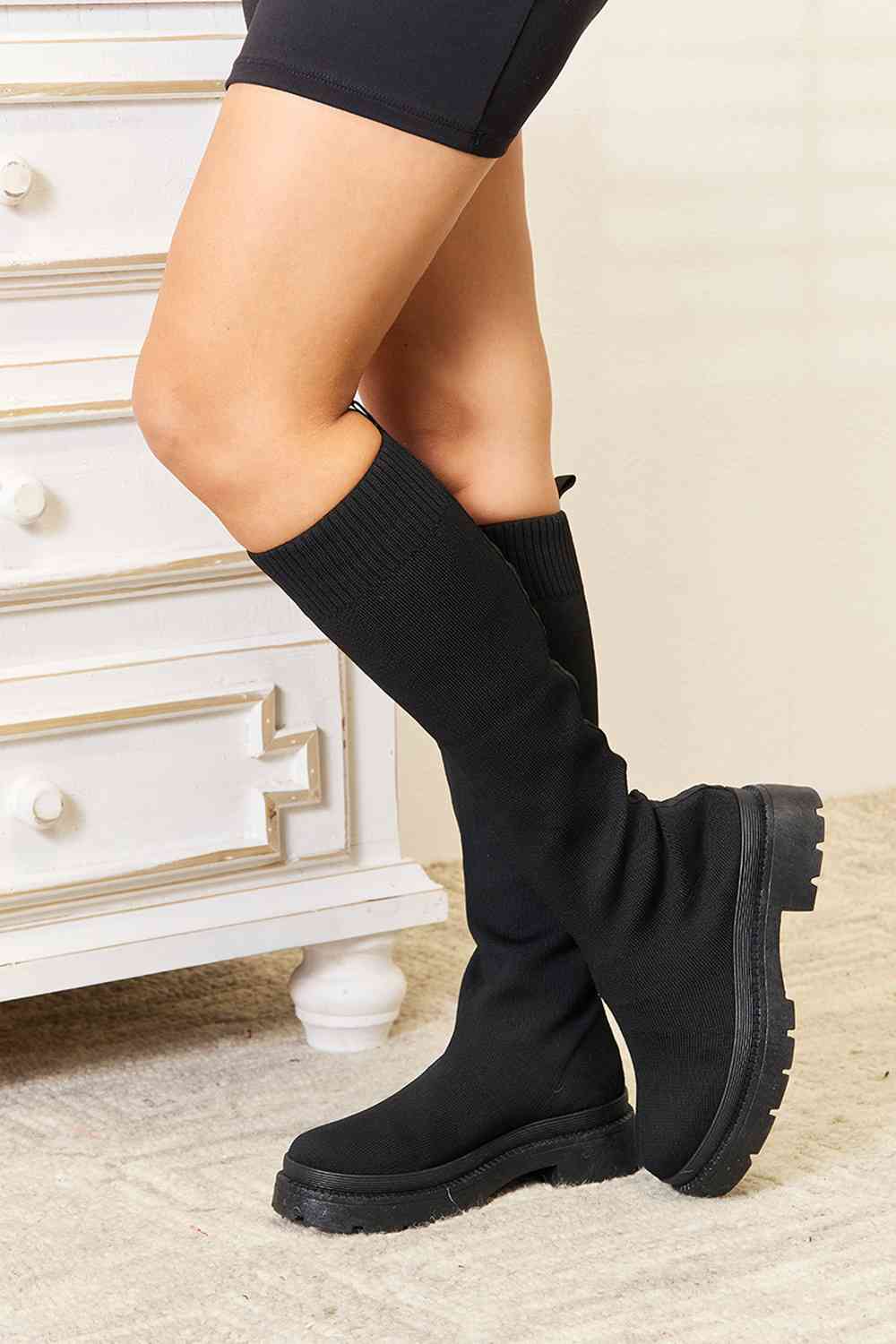 Platform Sock Boots