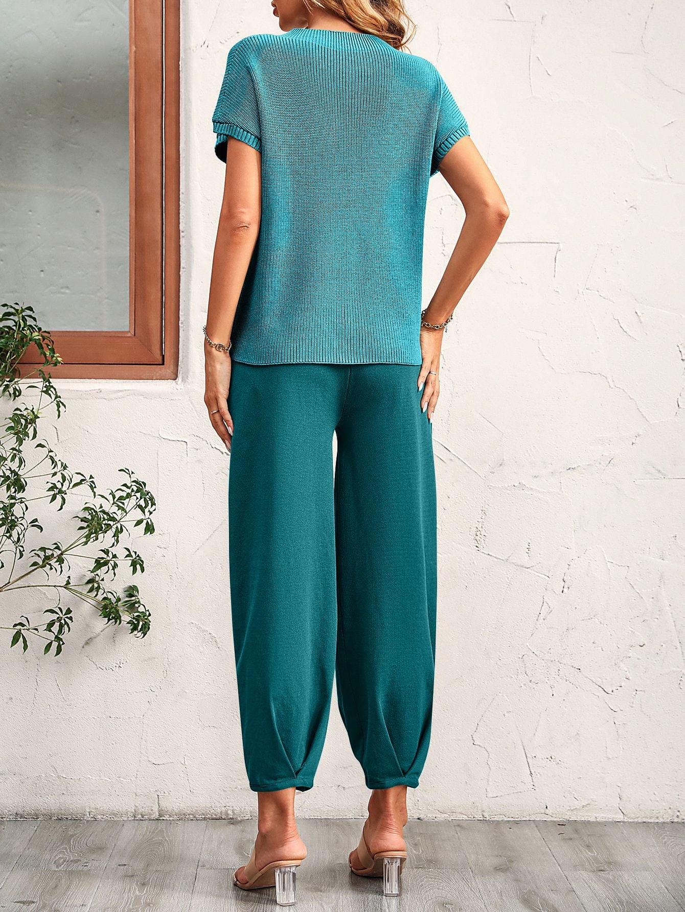 Raglan Sleeve Tee and Long Pants Set