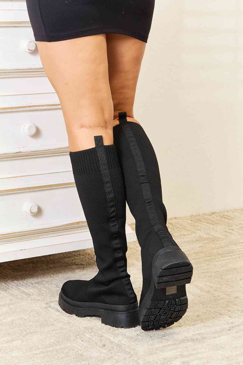 Platform Sock Boots