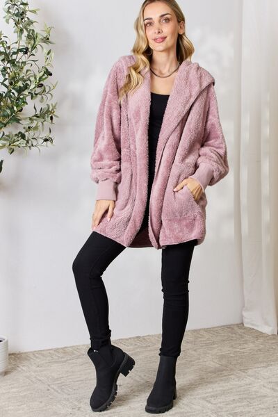 Open Front Hooded Jacket