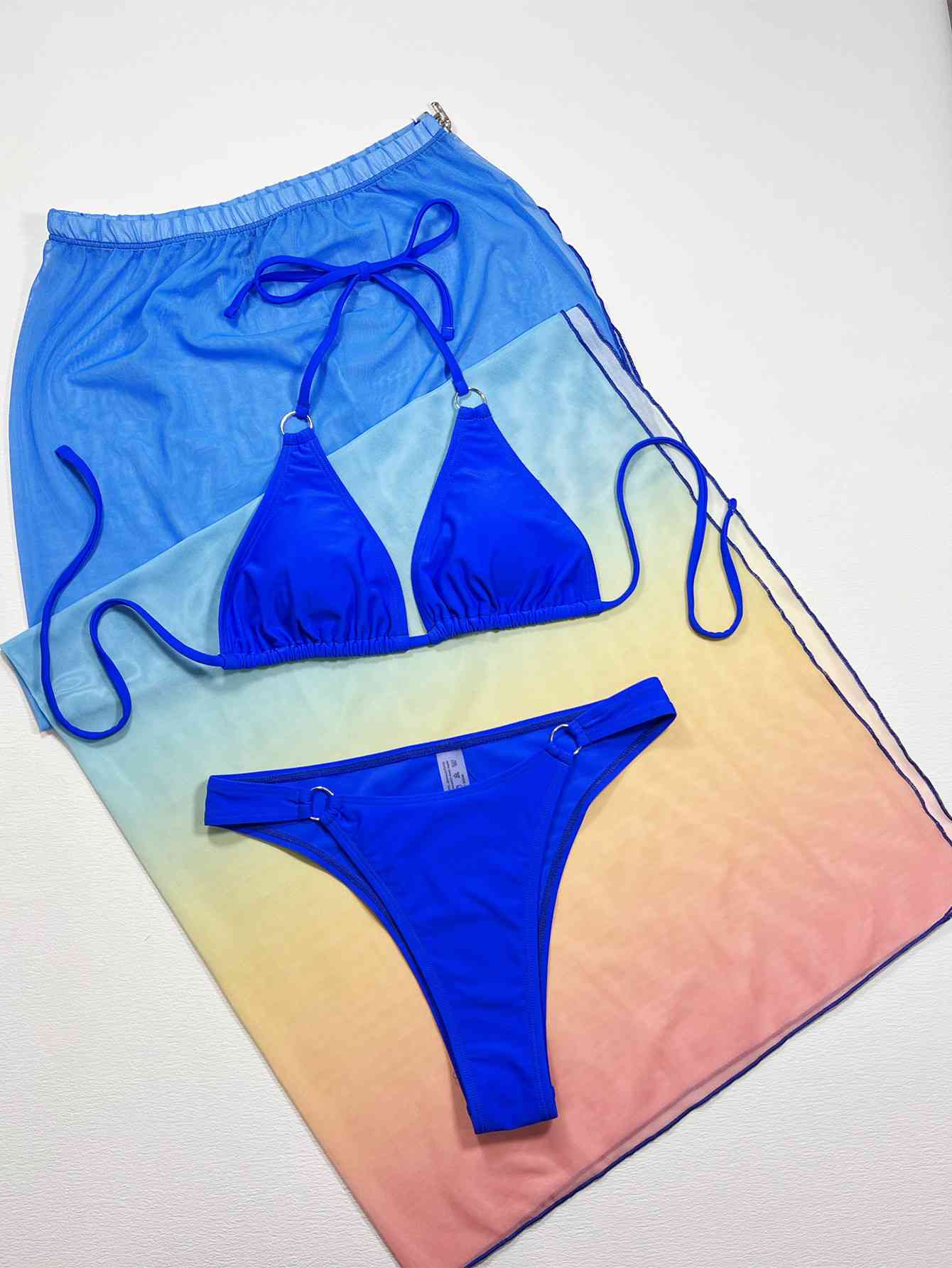 Gradient Three-Piece Swim Set