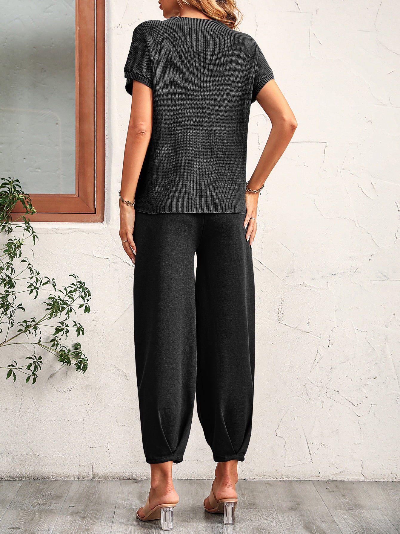 Raglan Sleeve Tee and Long Pants Set