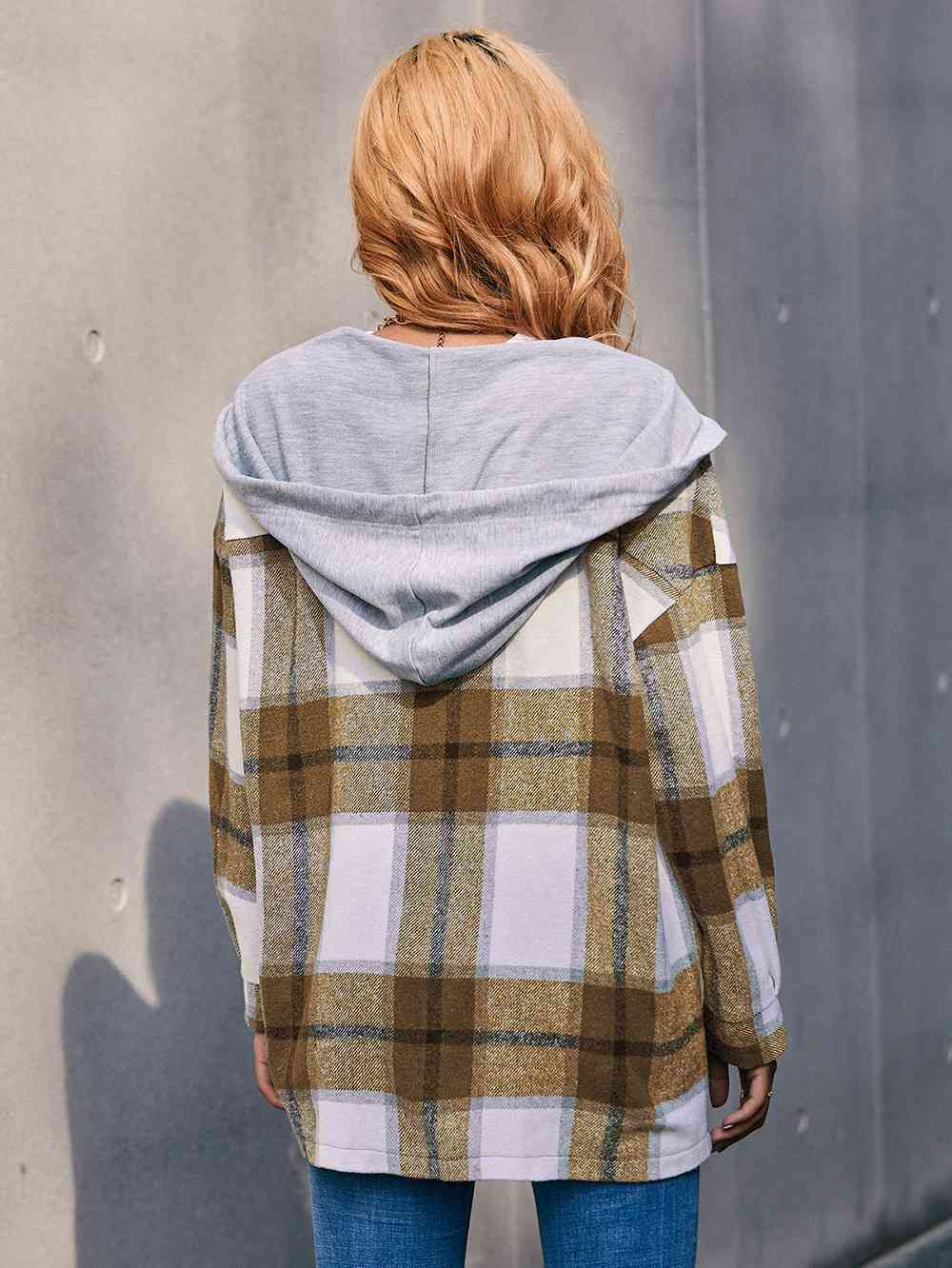 Plaid Hooded Jacket