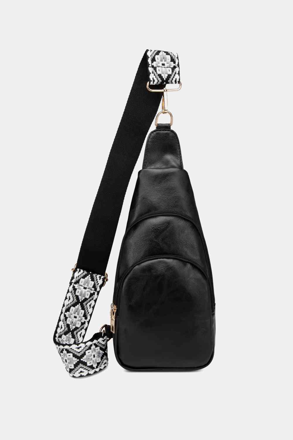 Faux Leather Sling Bag