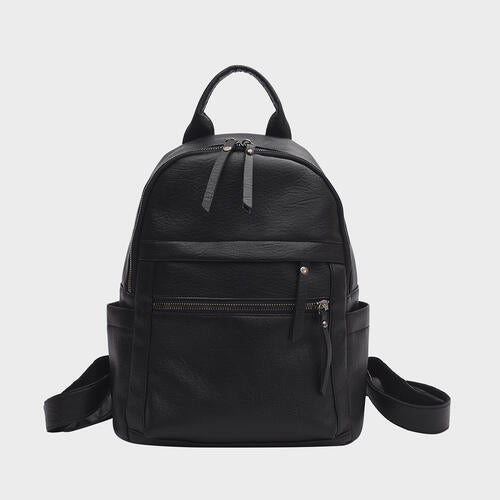 Faux Leather Backpack